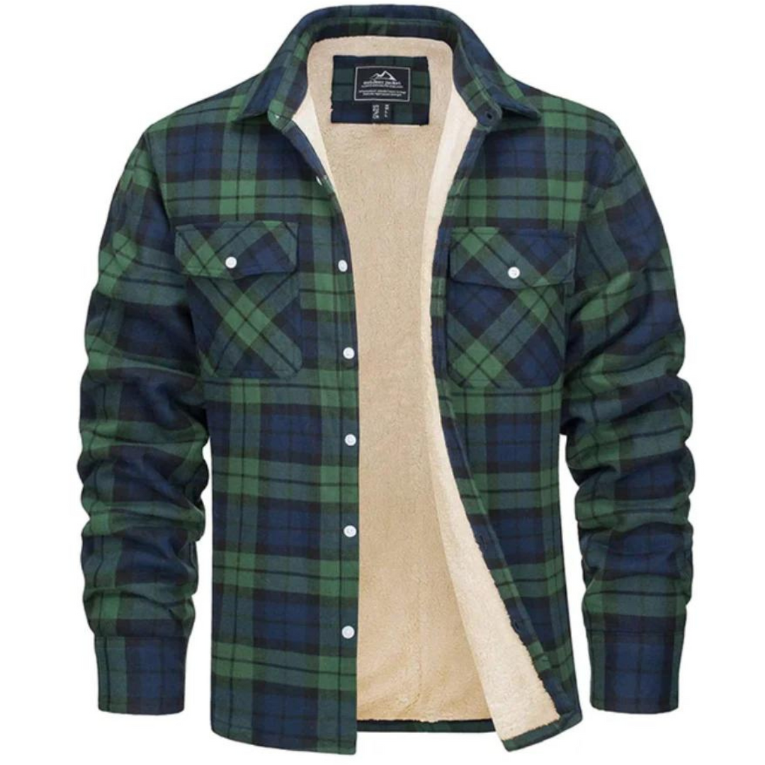 Van Dam | Cozy Fleece-Lined Plaid Shirt Jast