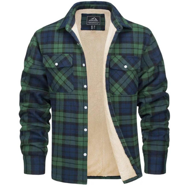 Van Dam | Cozy Fleece-Lined Plaid Shirt Jast
