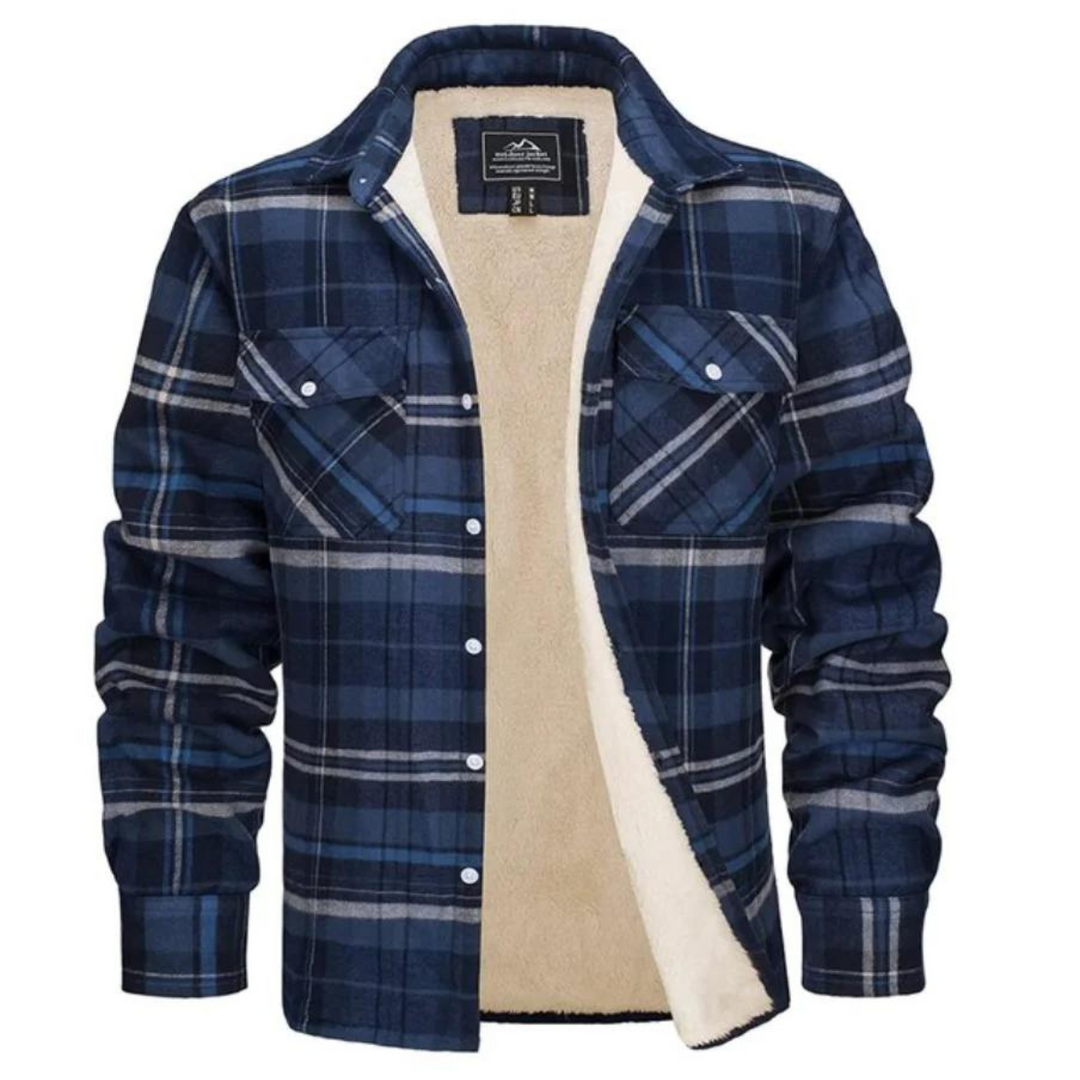 Van Dam | Cozy Fleece-Lined Plaid Shirt Jast