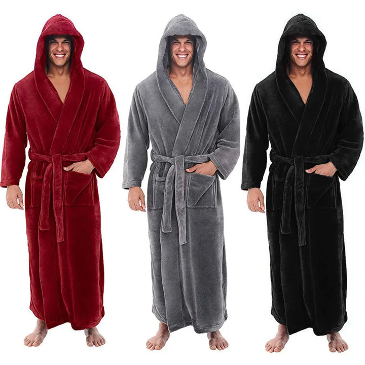 Van Dam | Heren Hoodie Fleece Badjas