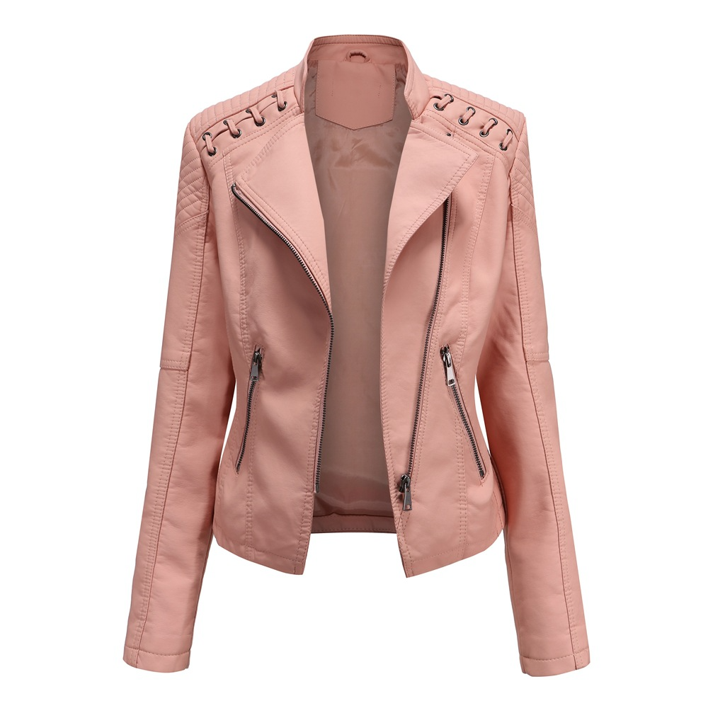 Van Dam | Edgy Faux Leather Moto Jast