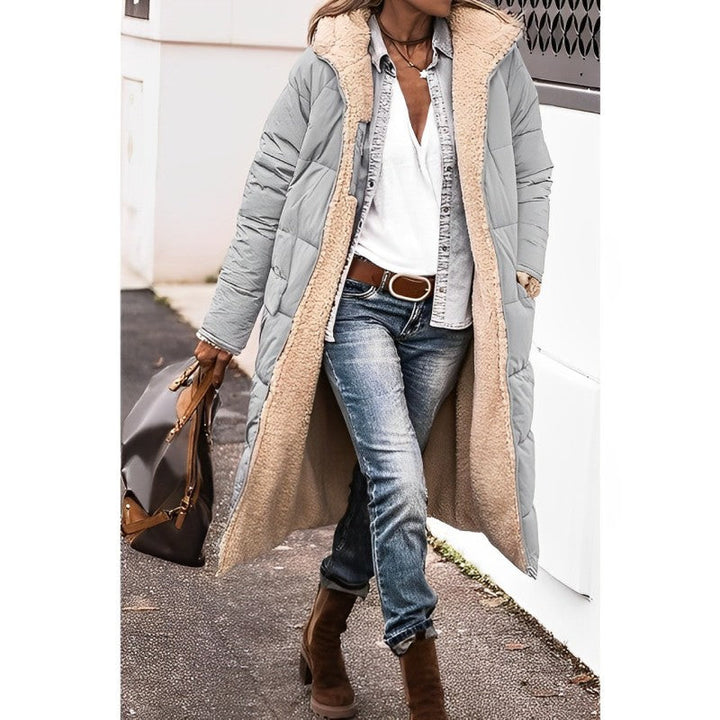 Van Dam | Dames Pluche Sherpa Puffer Jas