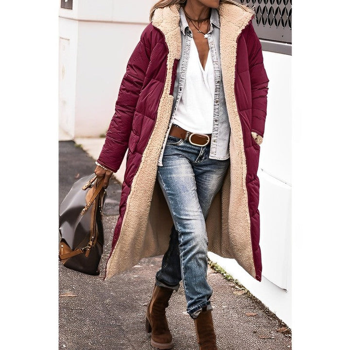 Van Dam | Dames Pluche Sherpa Puffer Jas