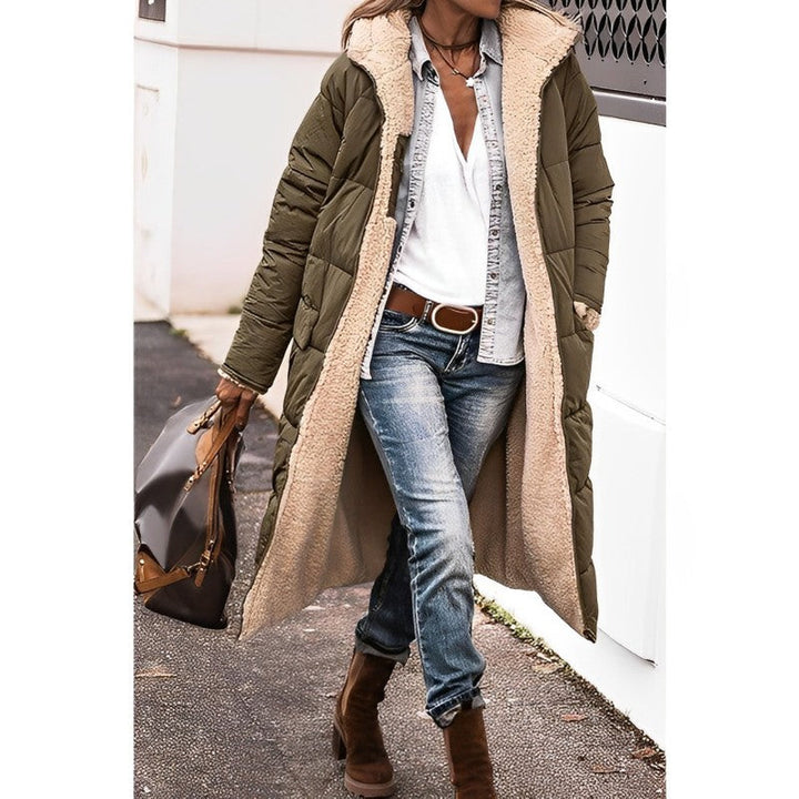 Van Dam | Dames Pluche Sherpa Puffer Jas
