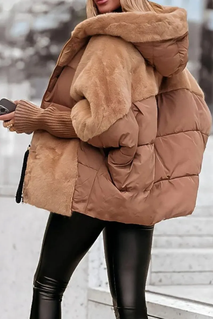 Van Dam | Dames Cozy Puffer Jast met Capuchon