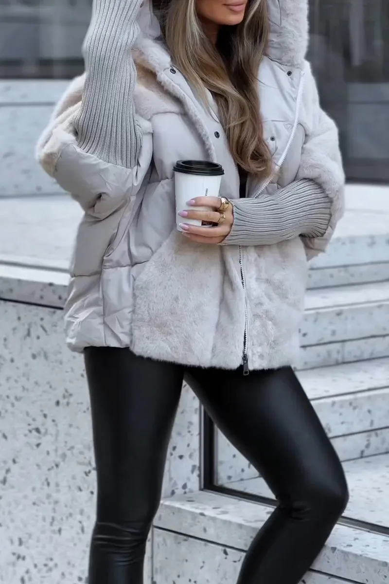 Van Dam | Dames Cozy Puffer Jast met Capuchon