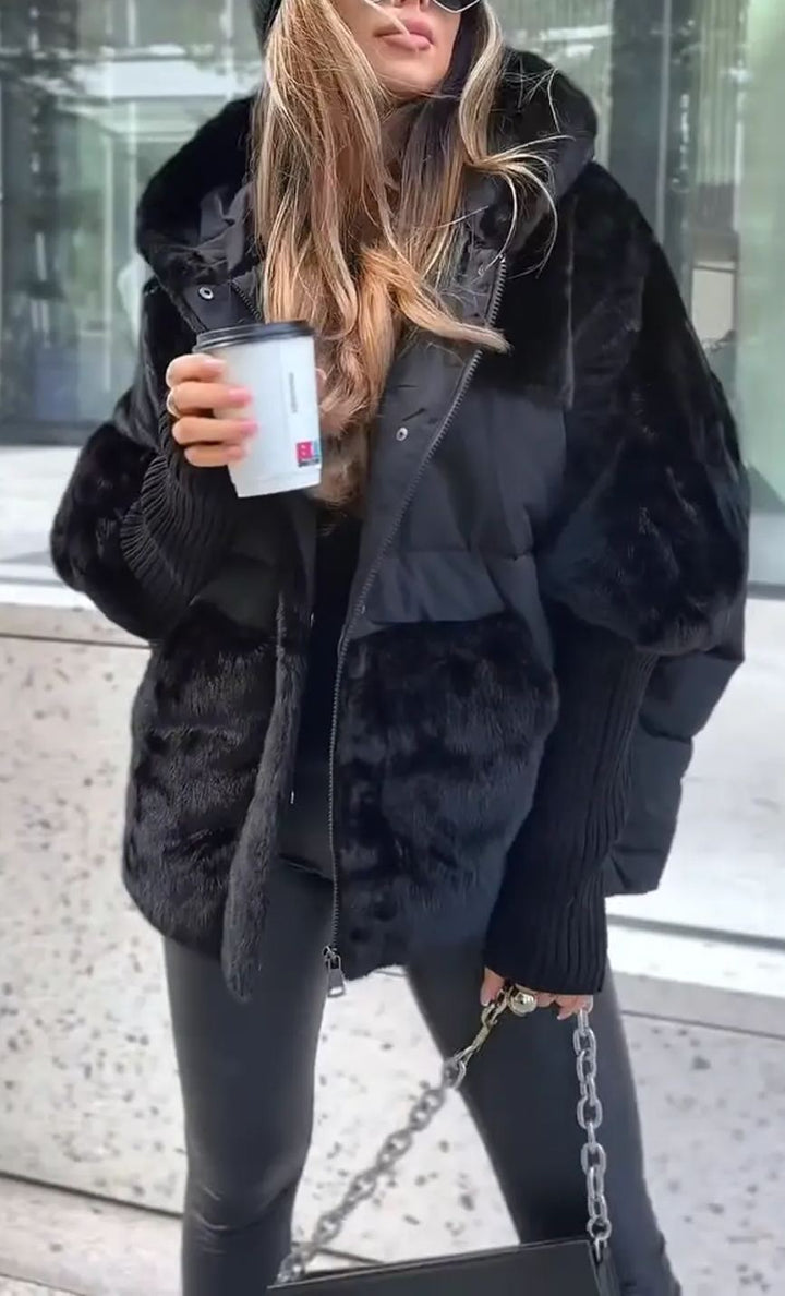 Van Dam | Dames Cozy Puffer Jast met Capuchon
