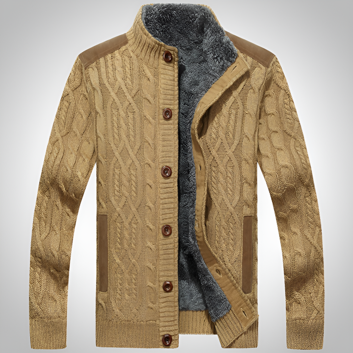 Van Dam | Warme Geïsoleerde Kabelgebreide Cardigan