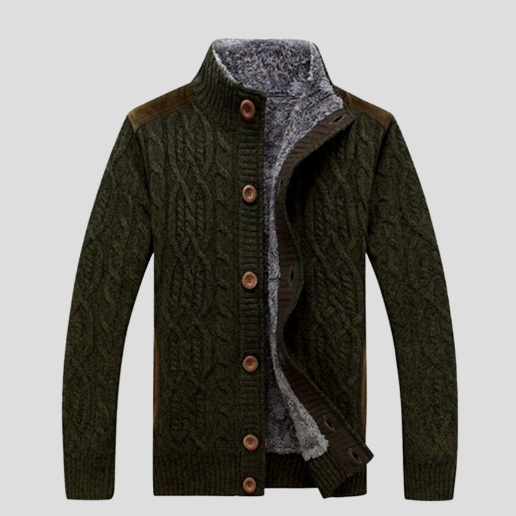 Van Dam | Warme Geïsoleerde Kabelgebreide Cardigan