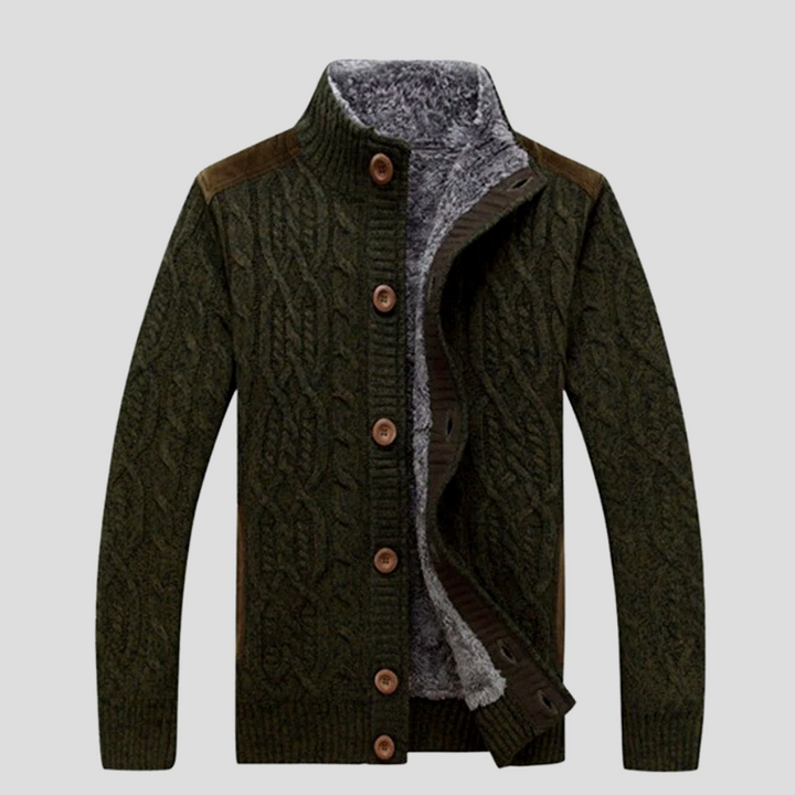 Van Dam | Warme Geïsoleerde Kabelgebreide Cardigan
