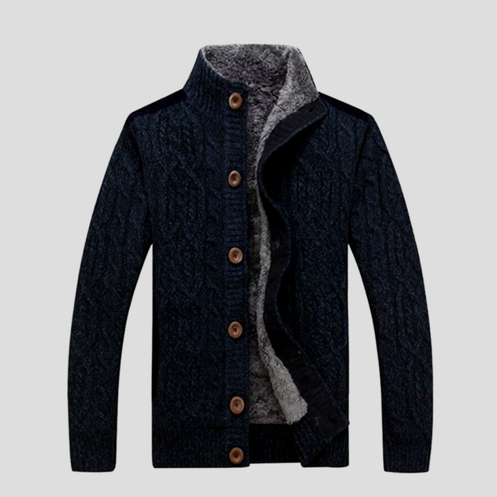 Van Dam | Warme Geïsoleerde Kabelgebreide Cardigan