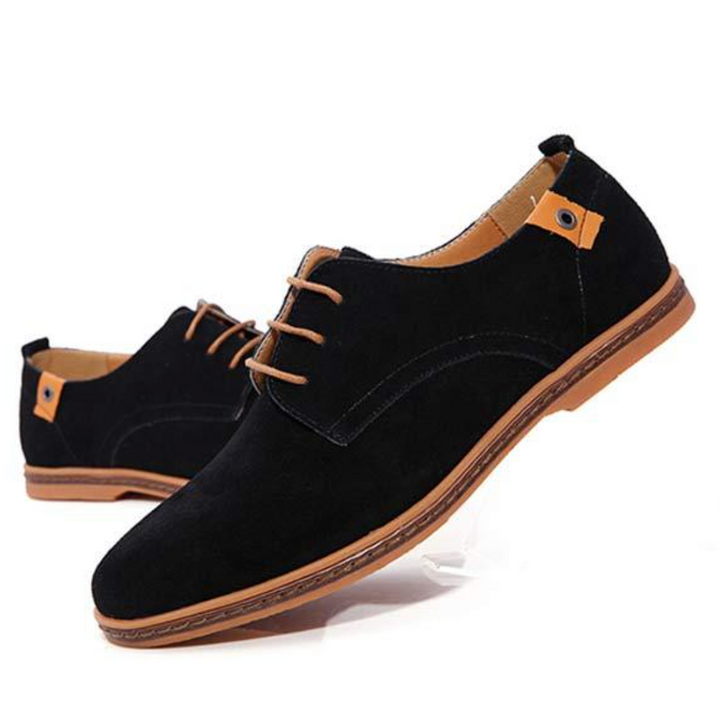 Heren Vegan Suede Oxford Veterschoenen
