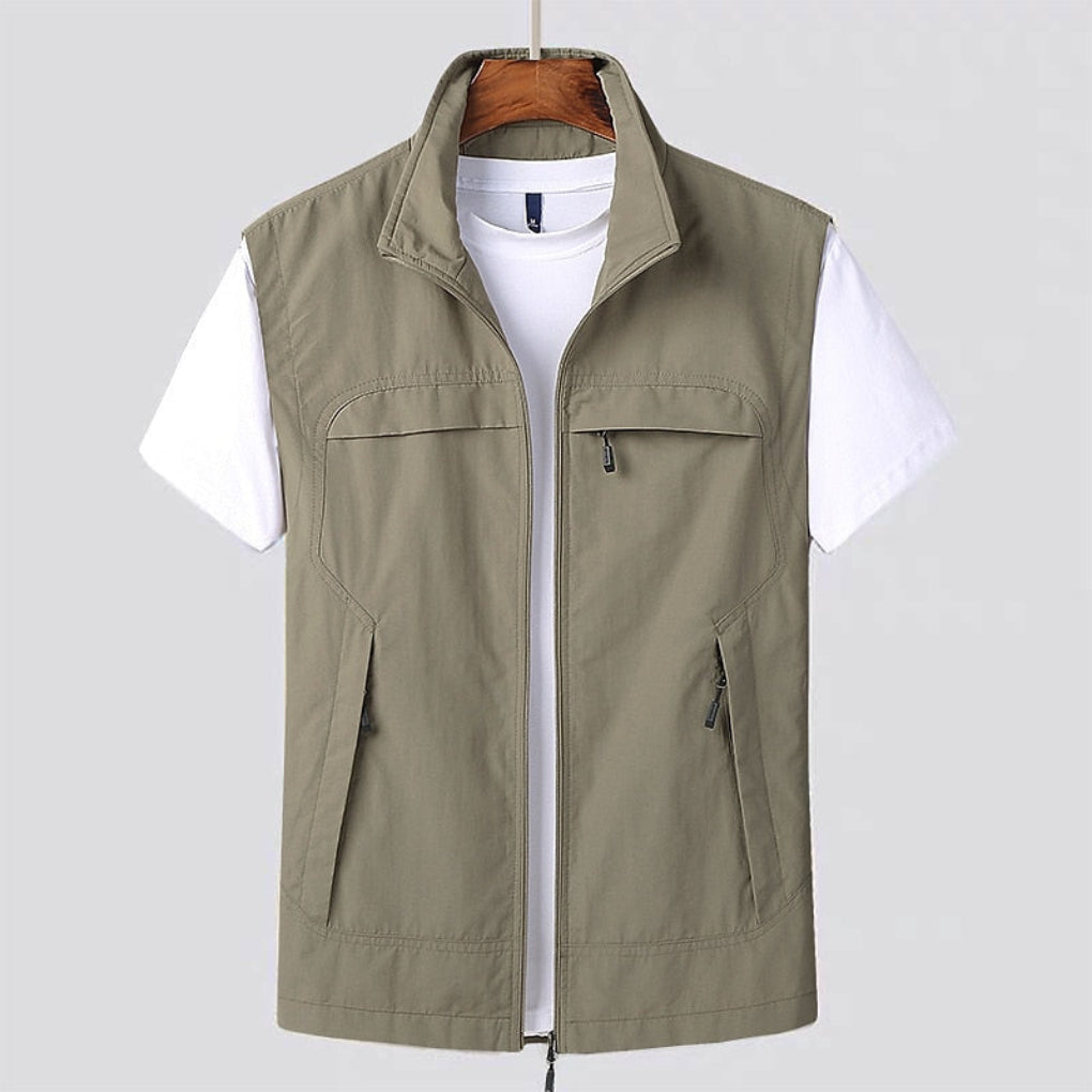 Van Dam | Staande Kraag Zip Vest - Ademend & Sneldrogend