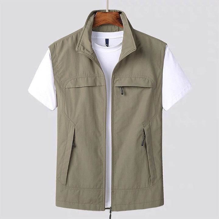 Van Dam | Staande Kraag Zip Vest - Ademend & Sneldrogend