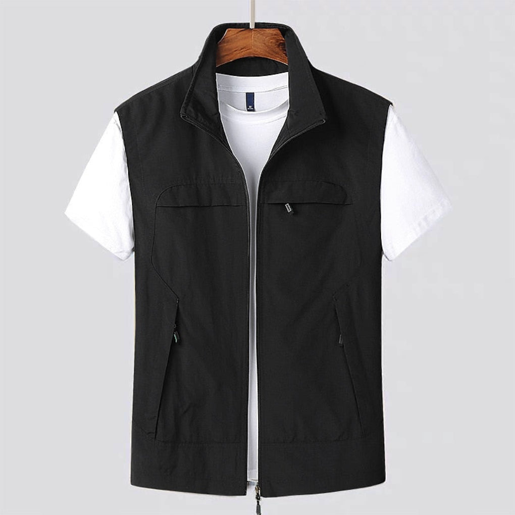 Van Dam | Staande Kraag Zip Vest - Ademend & Sneldrogend