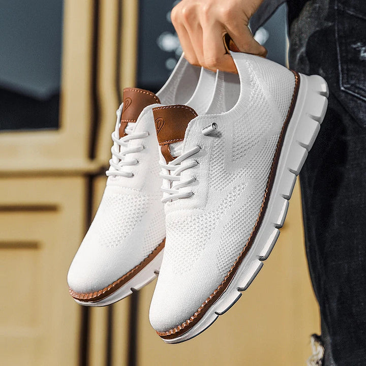 Van Dam Heren Oxford Brei Veterschoenen