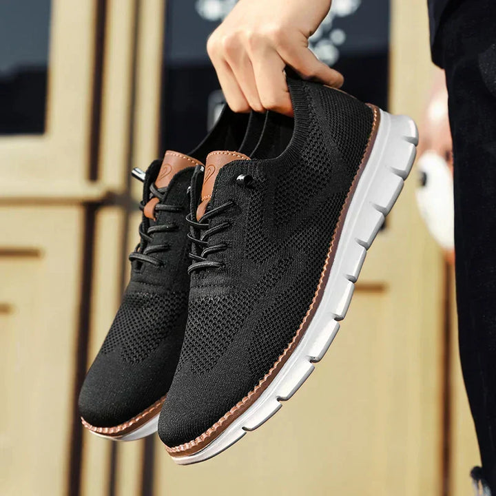 Van Dam Heren Oxford Brei Veterschoenen