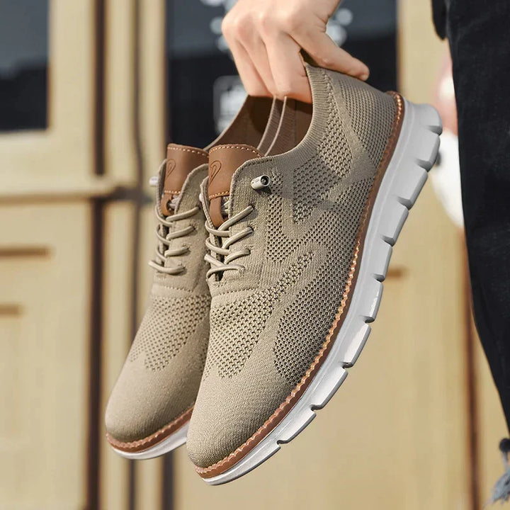 Van Dam Heren Oxford Brei Veterschoenen