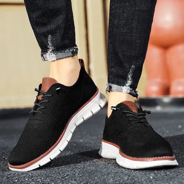 Van Dam Heren Oxford Brei Veterschoenen