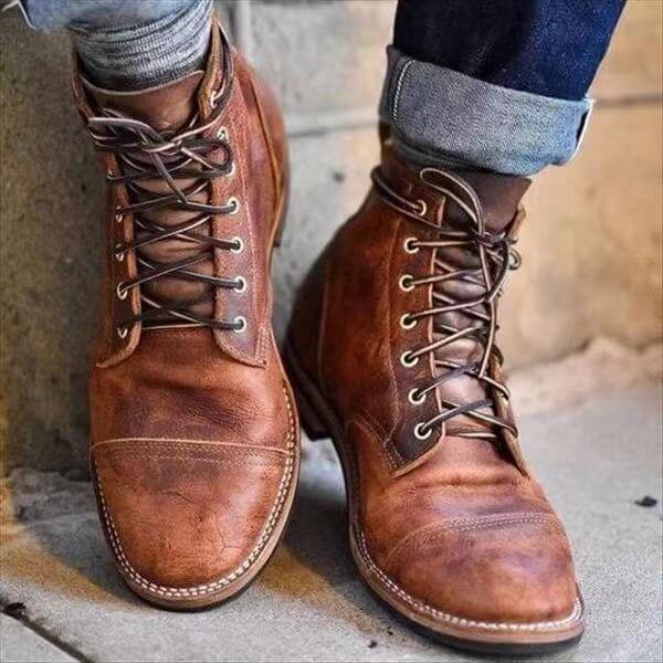 Van Dam | Tijdloze Leren Veterschoenen voor de Enkels