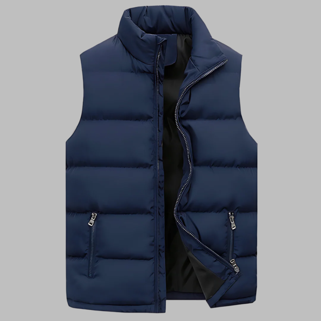 Van Dam | Geïsoleerde Gilet met Staande Kraag