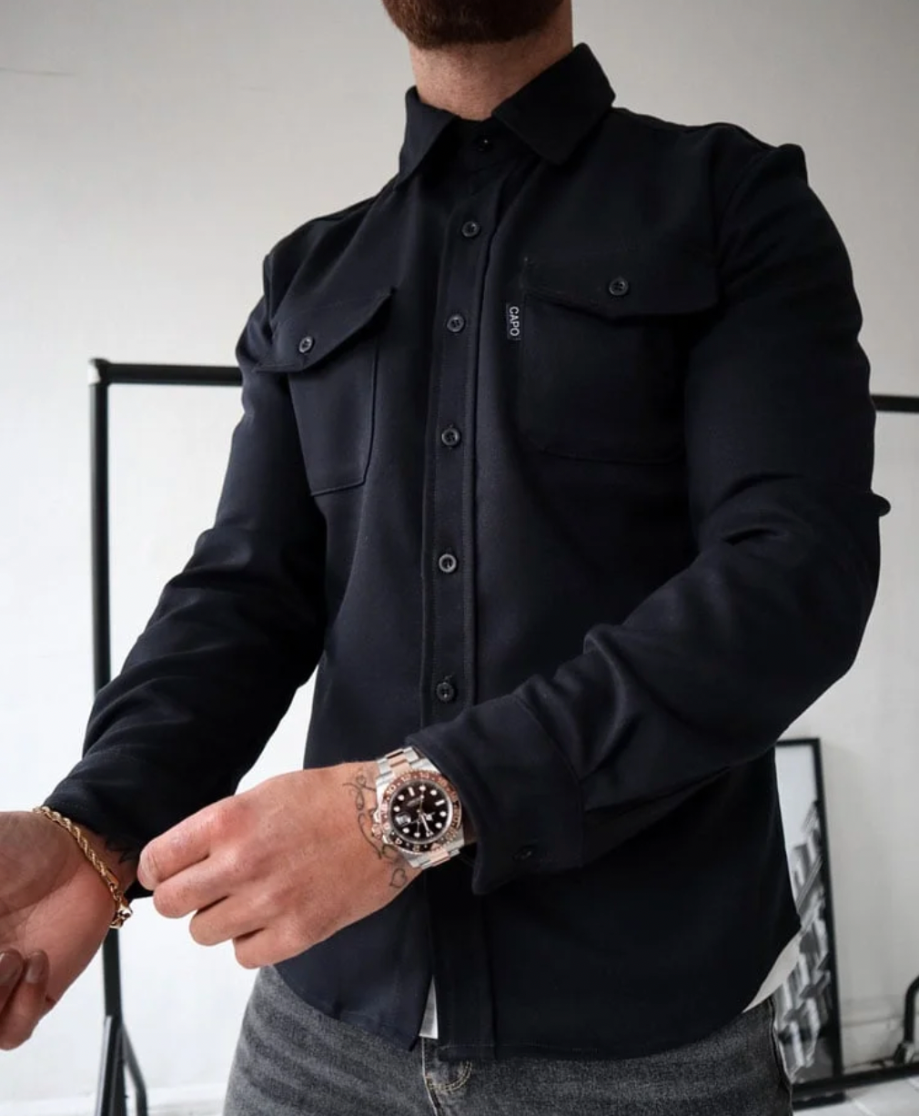 Heren Veelzijdige Katoenmix Shirtjas