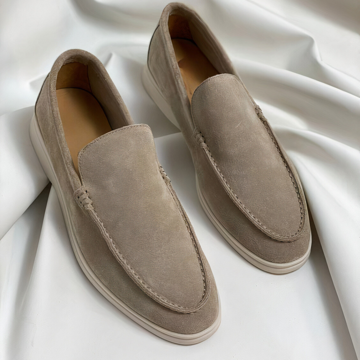 Van Dam | Suède Ademend Instap Loafers