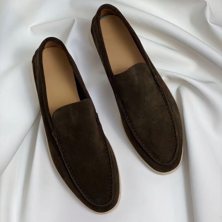 Van Dam | Suède Ademend Instap Loafers