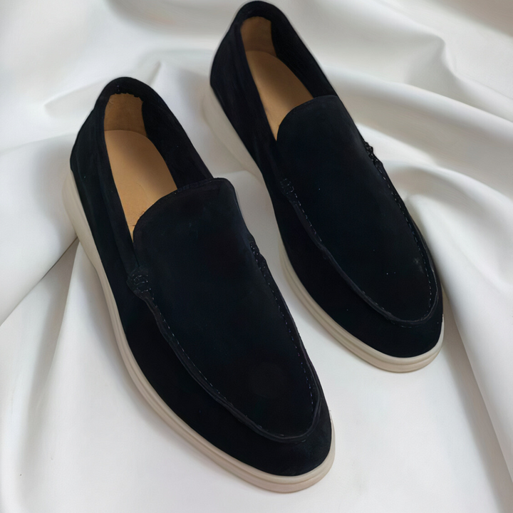 Van Dam | Suède Ademend Instap Loafers