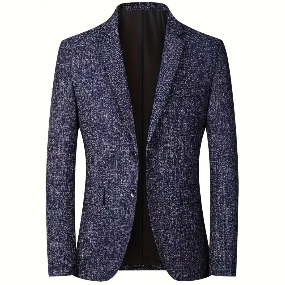 Van Dam Heren Effen Textuur Blazer