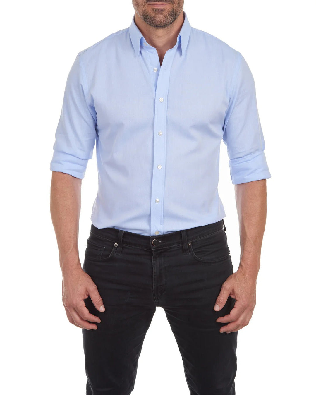 Van Dam | Heren Hedendaagse Rits-Voorkant Casual Shirt