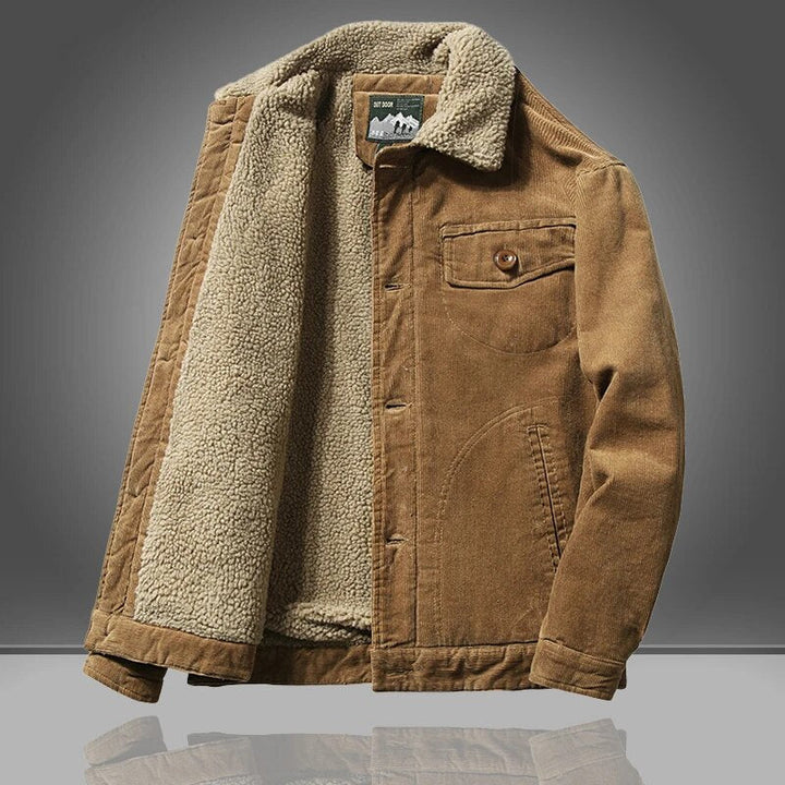 Van Dam | Heren Geïsoleerde Sherpa Voering Corduroy Jas