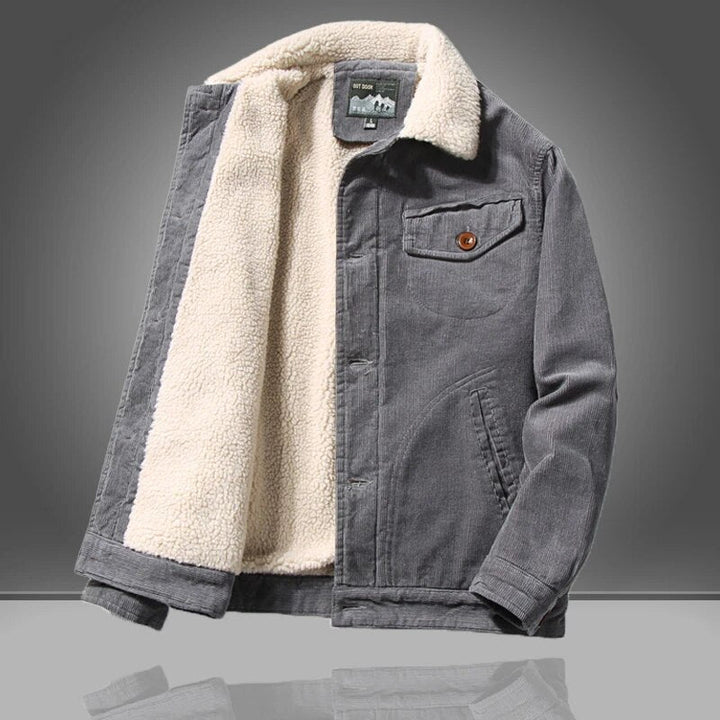 Van Dam | Heren Geïsoleerde Sherpa Voering Corduroy Jas