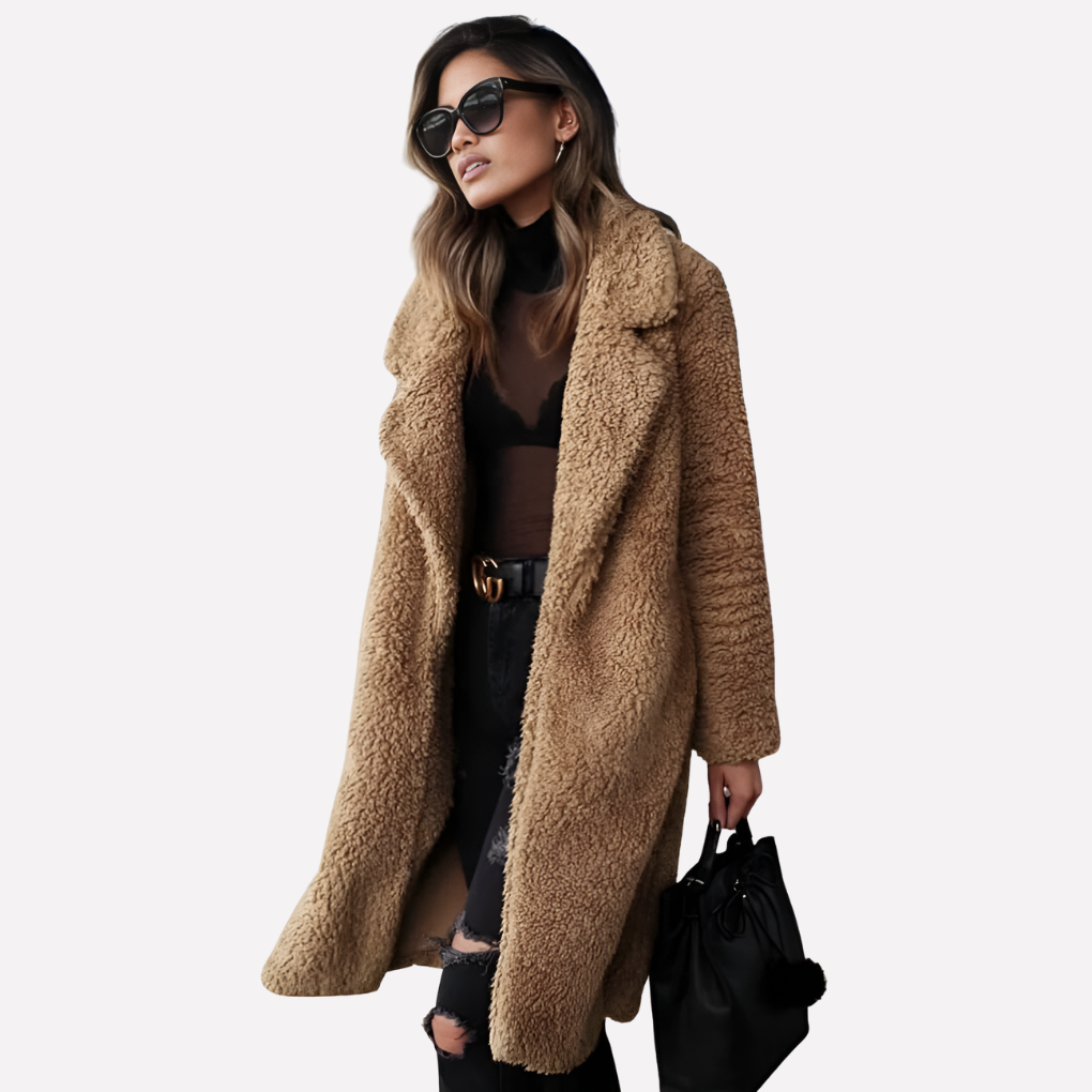 Van Dam | Gezellige Teddy Longline Jas