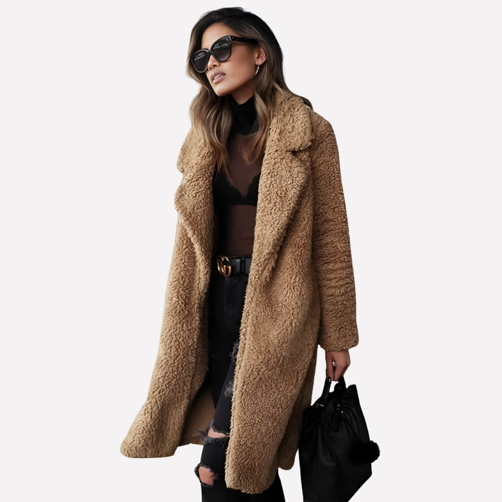 Van Dam | Gezellige Teddy Longline Jas