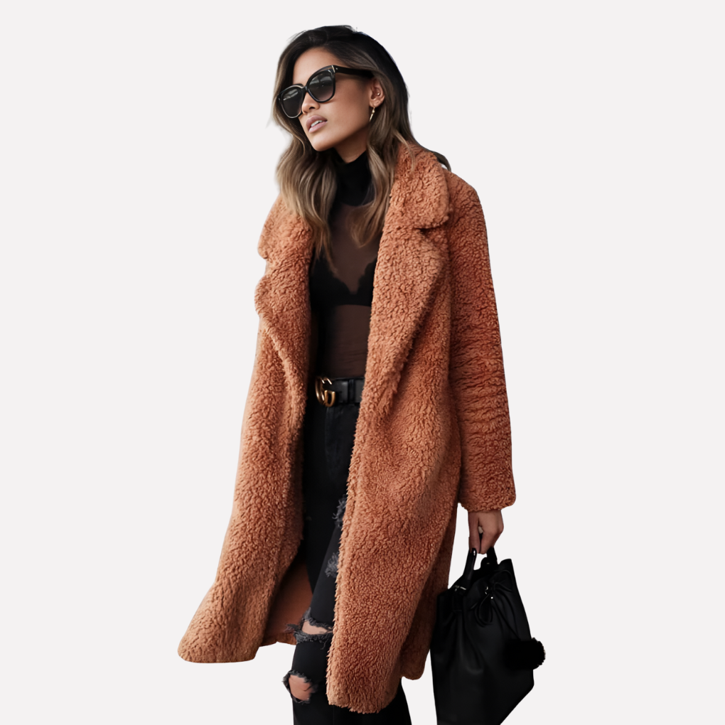 Van Dam | Gezellige Teddy Longline Jas