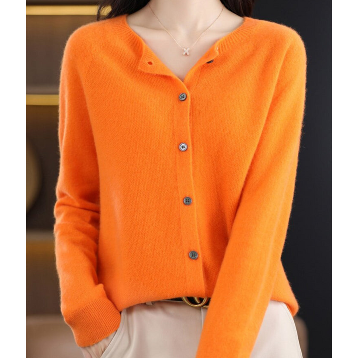 Van Dam | Dames Zachte Gebreide Knopen Cardigan
