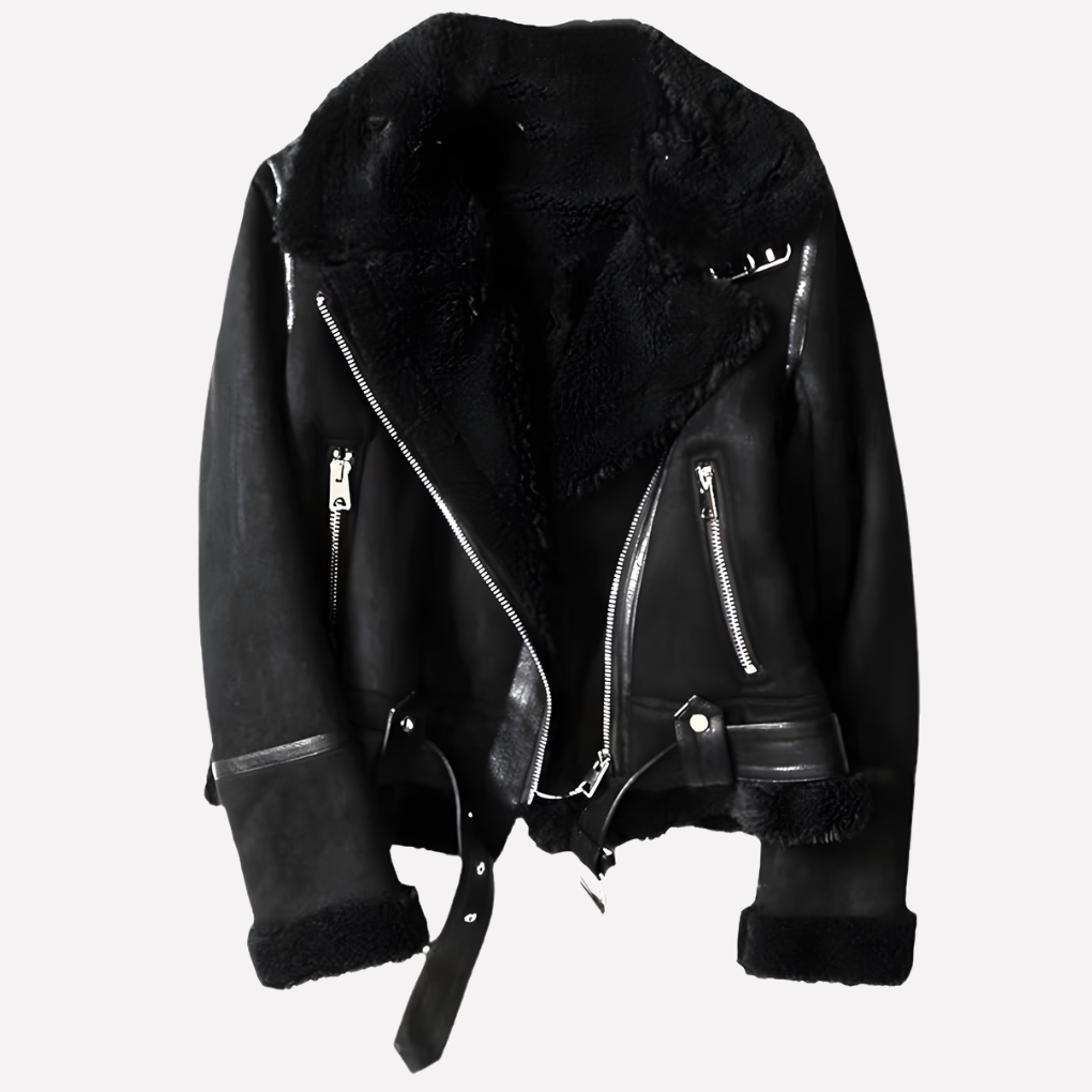 Van Dam | Dames Gezellige Shearling Pilotenjack