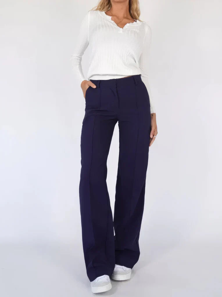 Van Dam | Dames Elegante Wijde Broek