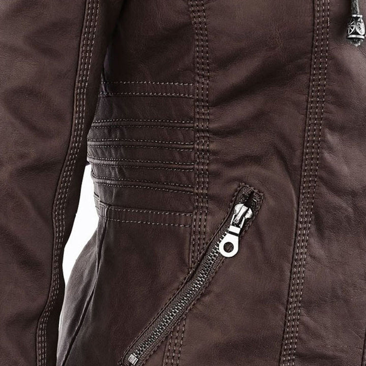 Van Dam | Gewatteerde Faux Leather Jas voor Dames