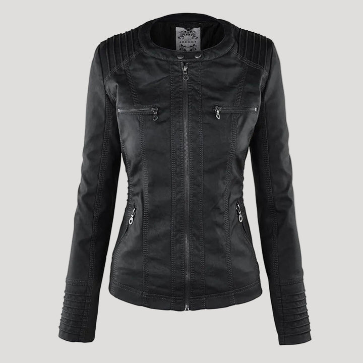 Van Dam | Gewatteerde Faux Leather Jas voor Dames