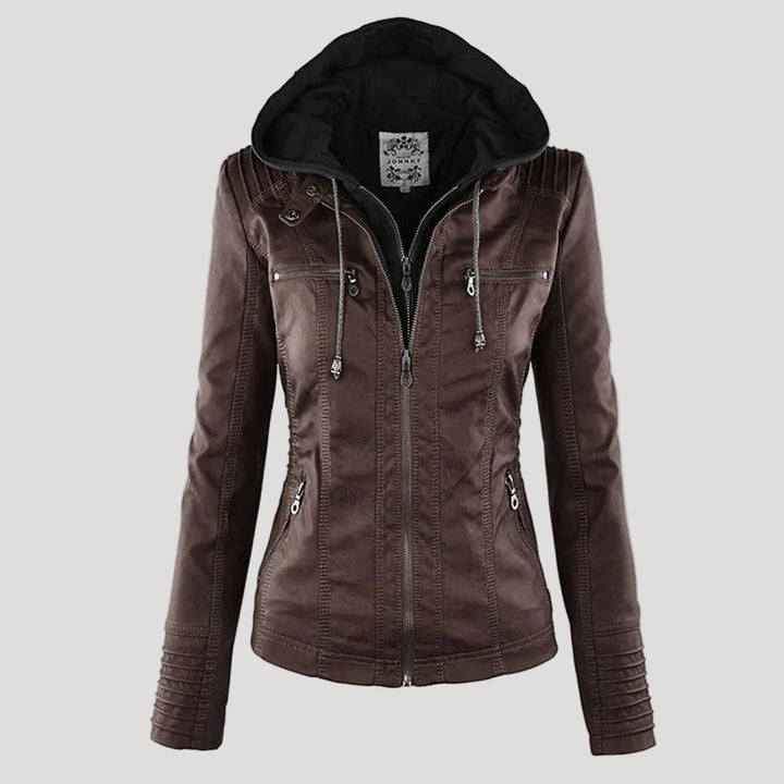 Van Dam | Gewatteerde Faux Leather Jas voor Dames