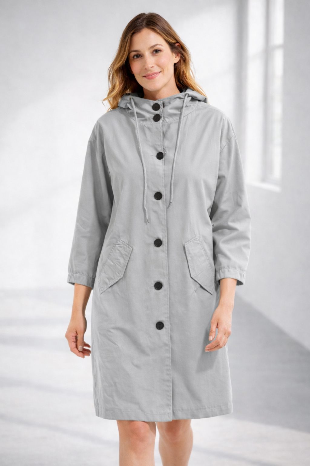 Van Dam | Mid-Length Casual Hooded Jast