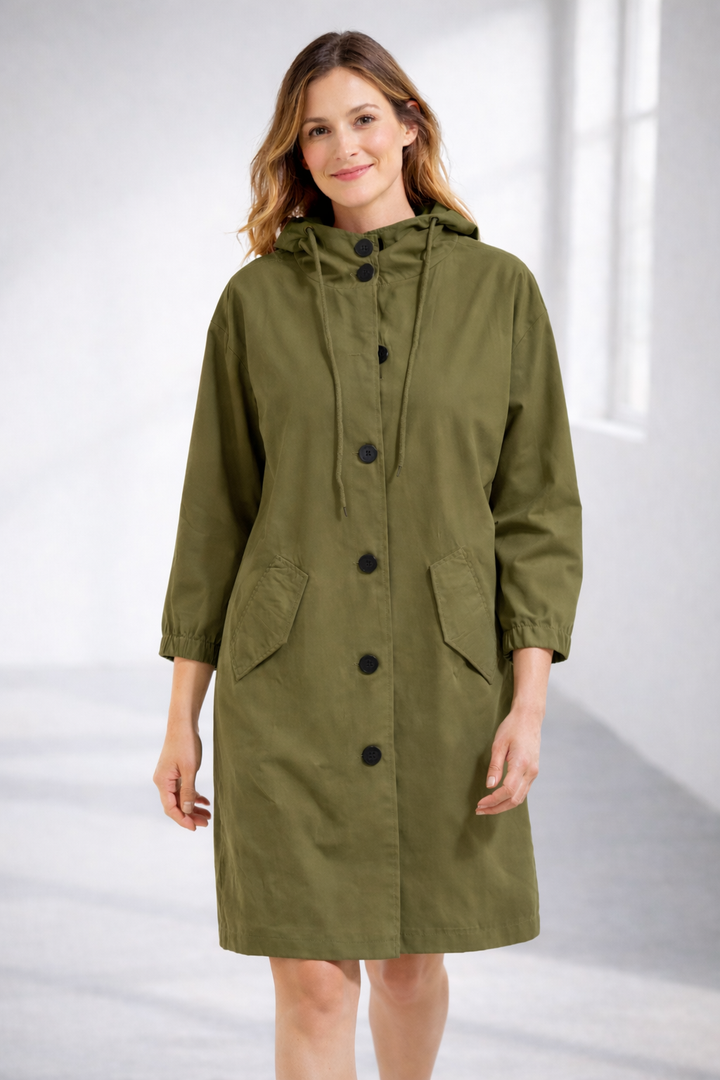 Van Dam | Mid-Length Casual Hooded Jast