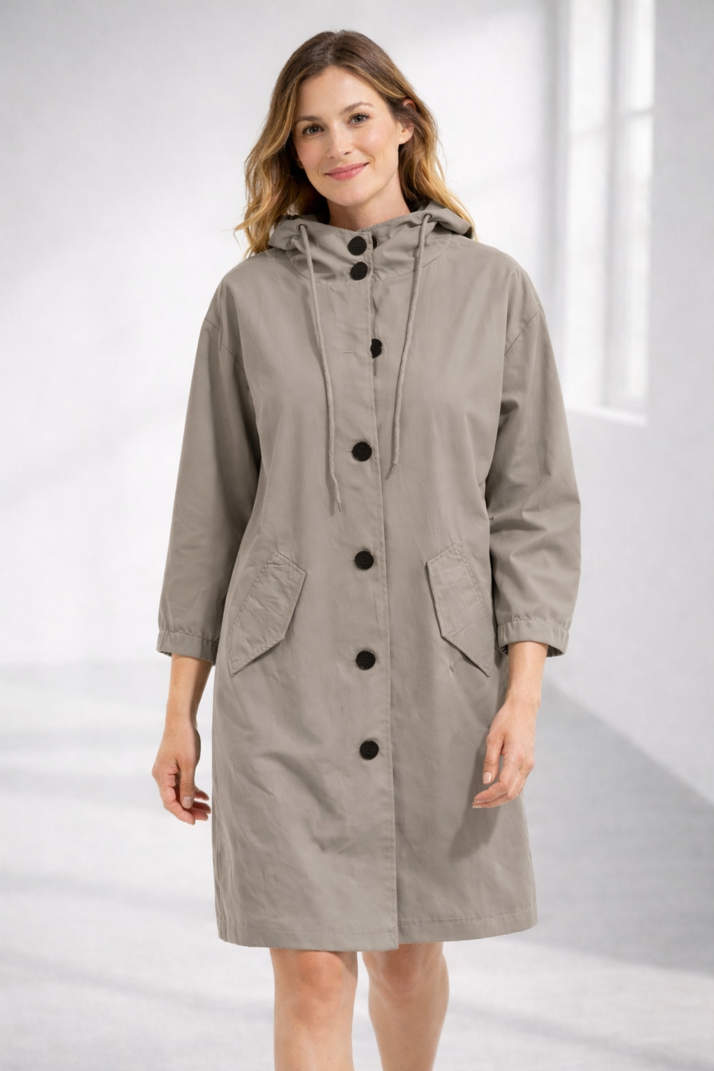 Van Dam | Mid-Length Casual Hooded Jast