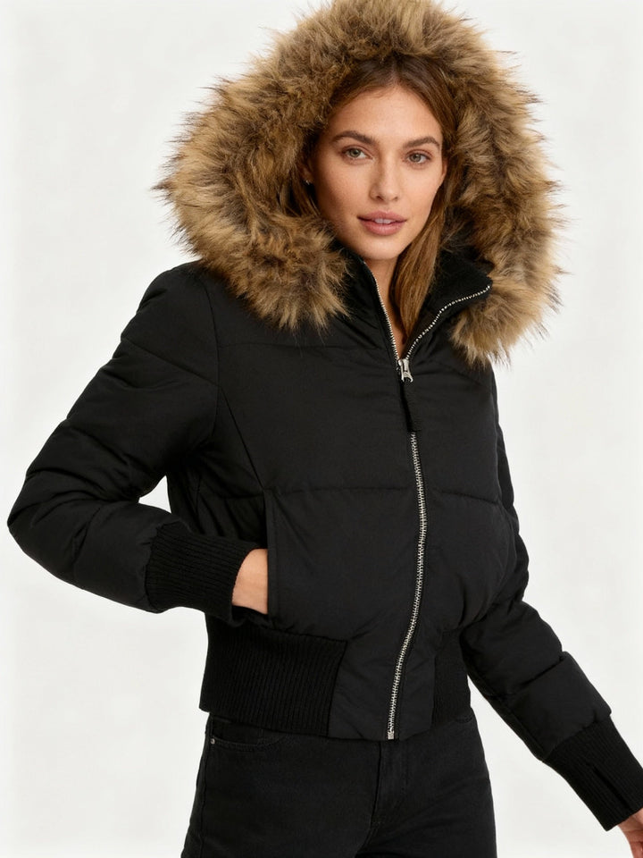 Van Dam | Dames Puffer Jast met Neppelzen Kap