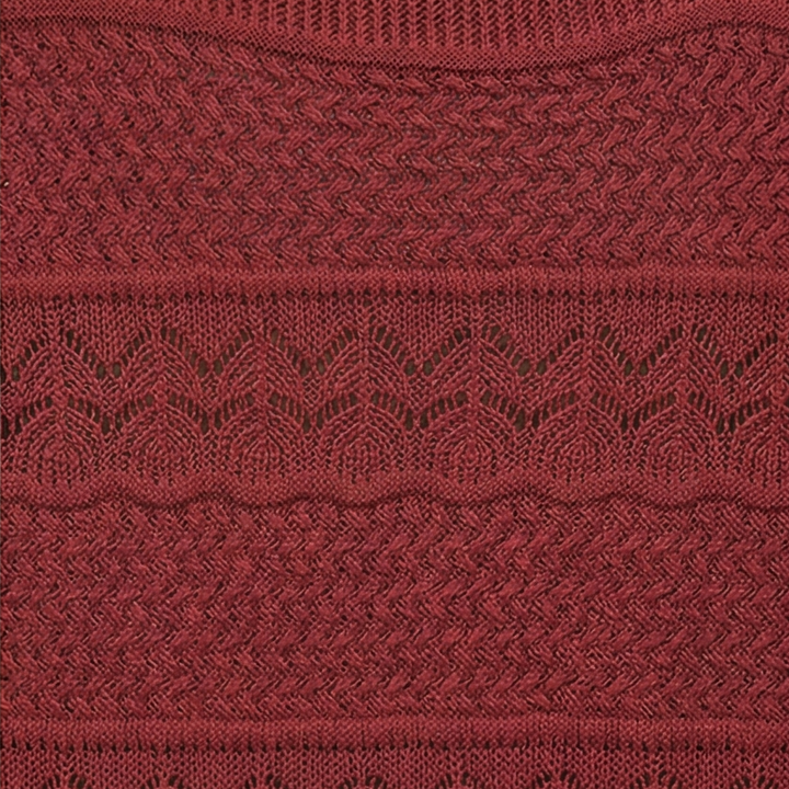 Wovelle – Dames Textured Knit Top voor Warme Dagen