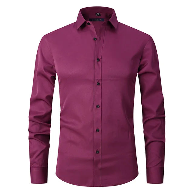 Zachary | Heren Slim Fit Overhemd met Lange Mouwen