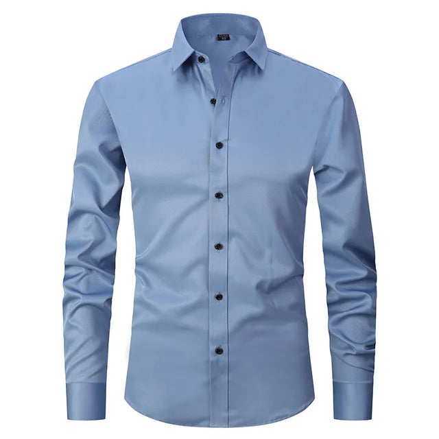 Zachary | Heren Slim Fit Overhemd met Lange Mouwen