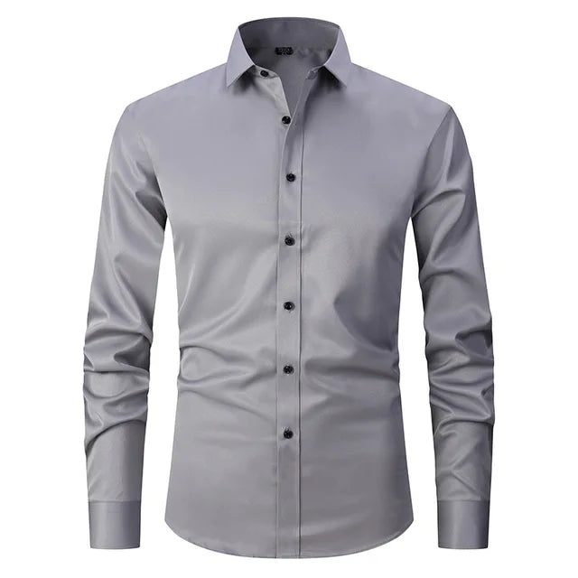 Zachary | Heren Slim Fit Overhemd met Lange Mouwen